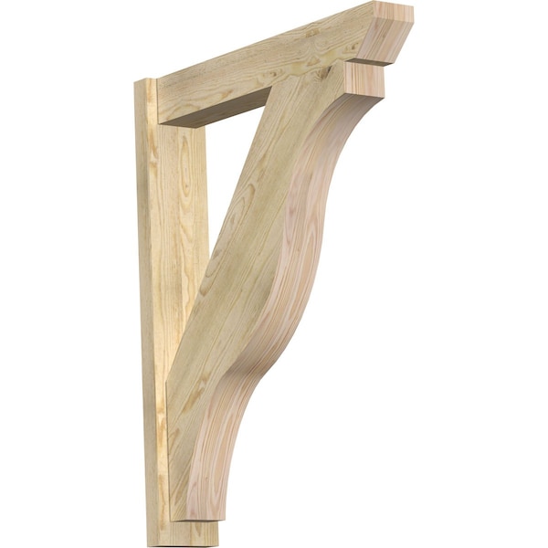Ekena Millwork Funston Slat Rough Sawn Outlooker, Douglas Fir, 6"W x 32"D x 40"H OUT06X32X40FST06RDF - main